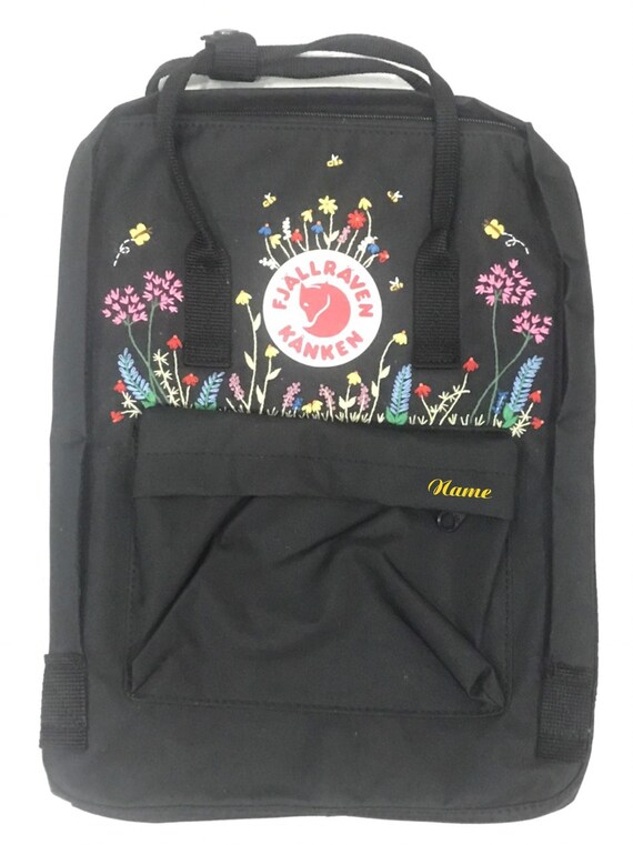 カスタム刺繍カンケンバックパック：ハチ、蝶、花のデザイン - Etsy 日本