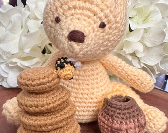 Classic Pooh Amigurumi (PATTERN ONLY)