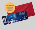 Personalised Concert Ticket Souvenir: Gig Reveal Gift with Envelope, Father's Day, Mothers Day Gift, Christmas, Birthday Gift product logo