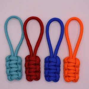 4pcs Premium Nylon Zipper Pulls Cord Rope End Colorful Zipper Pulls for  Backpack Luggage and Jackets Zipper Replacement Tote Bag Zipper Pull 