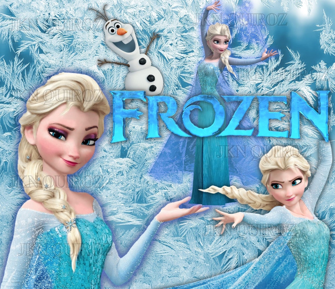 Elsa Frozen Elsa Frozen Tumbler Wrap Elsa Frozen Sublimation Etsy.de