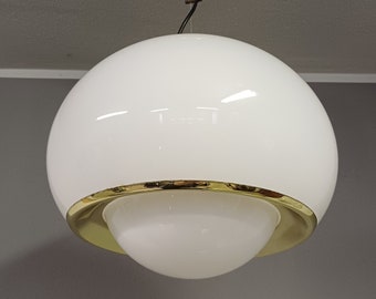 Meblo Bud Pendant Light / Vintage Light / White Kitchen Light / Harvey Guzzini / Yugoslavia