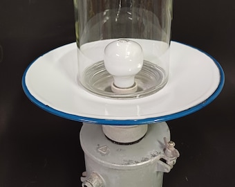 Vintage fabriekslamp / werkend emaille licht / industriële plafondlamp / verlichtingsarmaturen