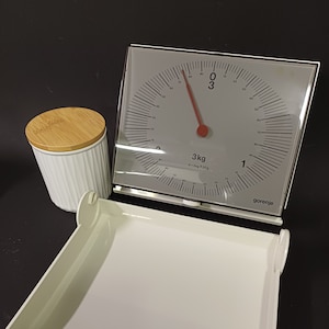 Kitchen Scale / Gorenje, Yugoslavia / Original Packaging / Wall Plastic Kitchen Scale