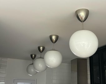 希少 廃盤 IKEA VÄSTER ヴェスター ペンダントライト スペースエイジ ブルーのビンテージ Ikea Väster ランプ、クヌート ハグバーグ