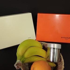 Vintage Kitchen Scale / Krups, Gorenje / Yugoslavia / Mid-century Kitchen Appliance / Spring System / Orange-Red / White
