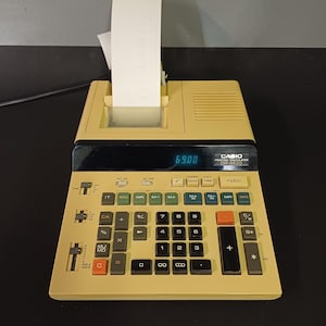 Calculator CASIO / Casio DR-8620 / Vintage Calculator / Paper Tape
