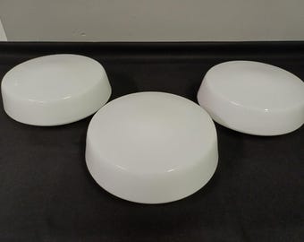 Plafonieras / White Oval Sconce / Sijaj Hrastnik / Yugoslavia / Vintage / Ceiling Light / Wall Light / Flush Mount