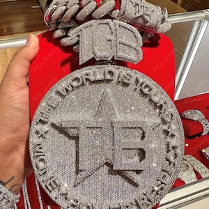 Custom Diamond Pendant - Iced Out Jewelry - Personalized Hip Hop Chain - Statement Piece - Bling Jewelry - Personalized Gift for Him