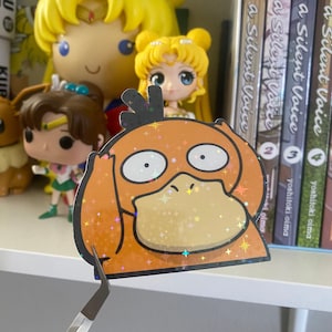 Psyduck Peeker | Glitter Vinyl Sticker | Now UV Resistant Option