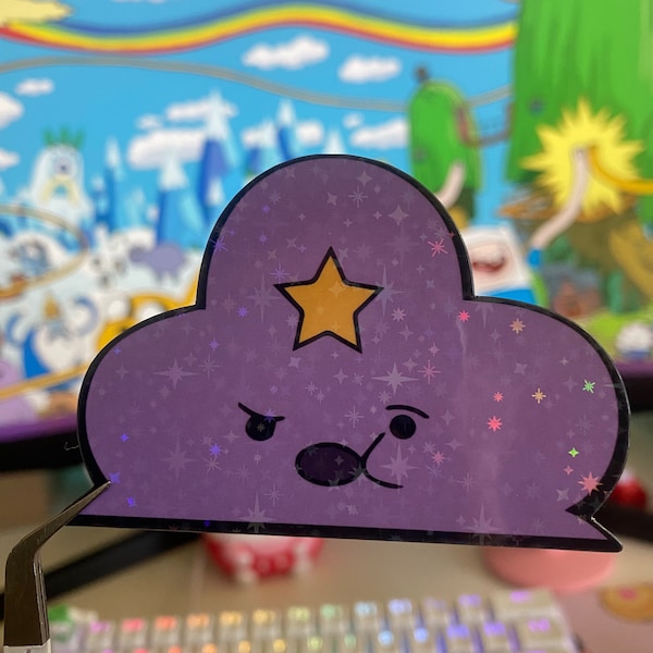 Lumpy Space Princess Peeker | Vinyl Sticker | Cute Peeker | Stationary Gifts