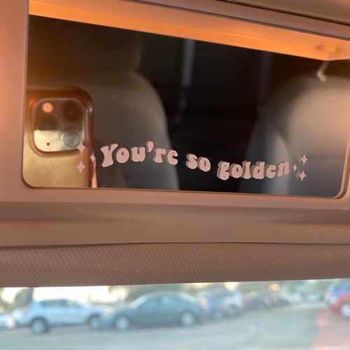 Custom Mirror Decal Car Mirror Sticker Rearview Mirror Etsy