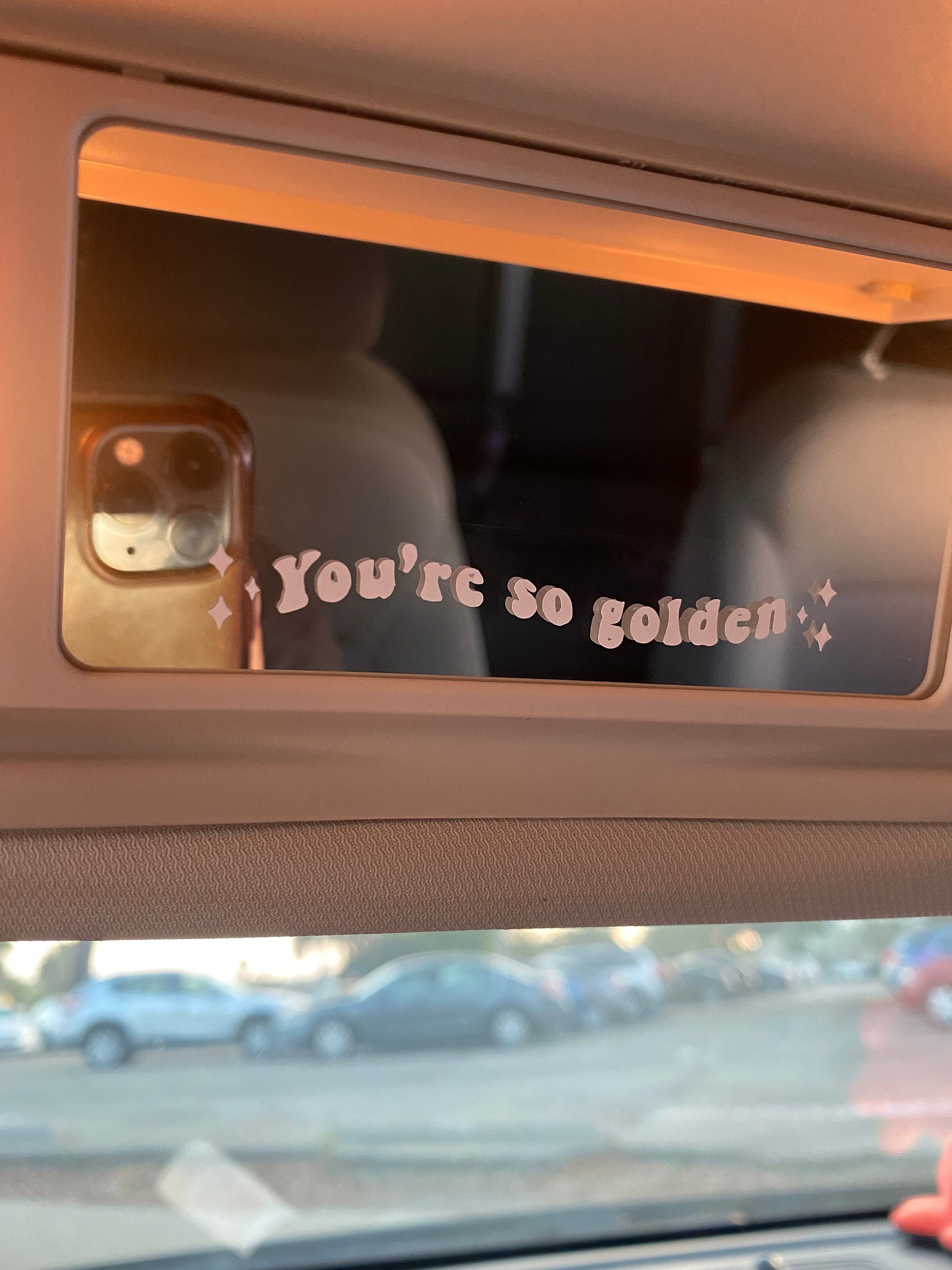 Custom Mirror Decal Car Mirror Sticker Rearview Mirror Etsy