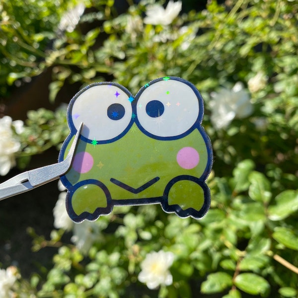 Kawaii Frog Peeker | Vinyl Sticker | Now UV Resistant Option