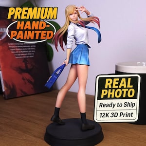 Marin Kitagawa 3d statue painted | My Dress Up Darling anime figure | 19cm tall pro painted print | Anime character | Anime room decor