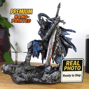Artorias 3d statue painted | Dark Souls miniature | 15cm tall painted figure | Video games statue | Video games gift |  Dark Souls Boss