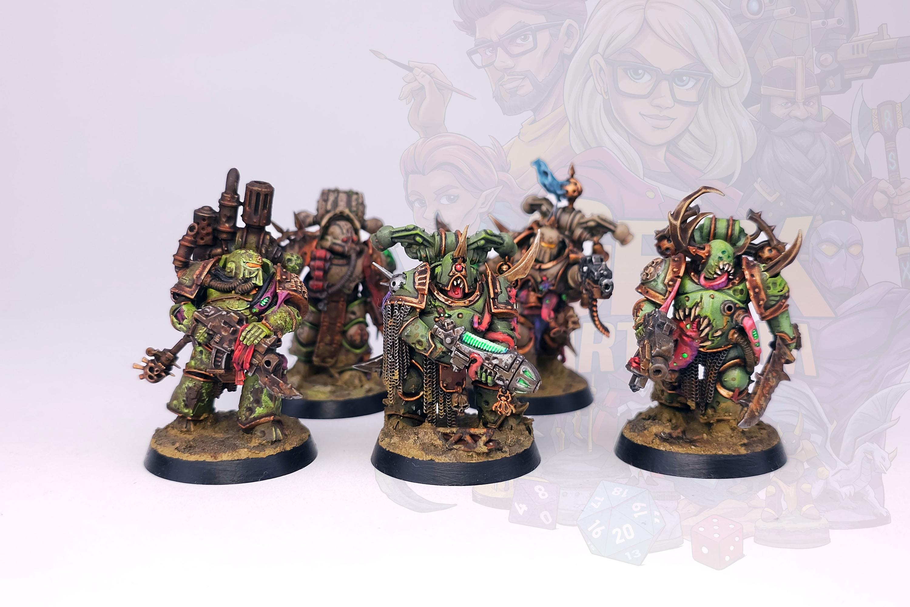 Plague Marine Champion from the new Kill Team Starter Set