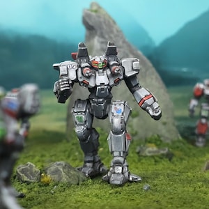 Batttech Clan Star Pro gemalt in Auftrag | | Fünf selbstgemalte Miniaturen | Mechs | Alpha Strike | Gefechtsminiatur