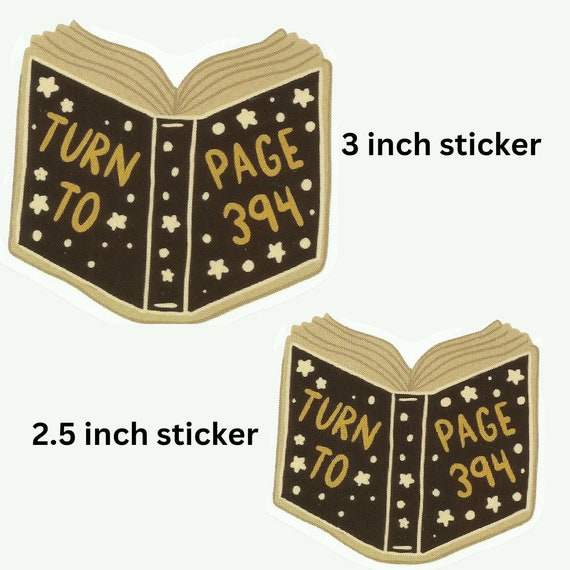 Turn to Page 394 Harry Potter Sticker - Vinyl Sticker, Reading Sticker –  StormsStickers