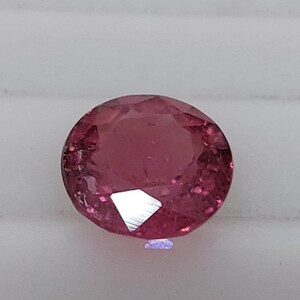 3.79ct Pink Tourmaline, Faceted Round Cut, Pink Stone, Loose Tourmaline, Natural Pink Tourmaline Gemstone, October Birthstone