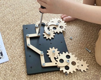 Building Toys for Kids - Versatile 4-in-1 Toy, Screw Board for Toddler, Geoboard, Montessori toys, Gifts for boys, Educational toys