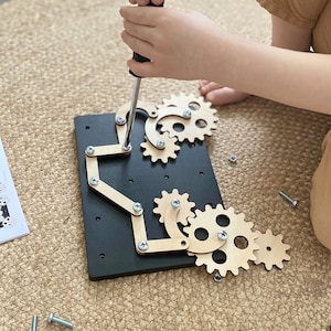Building Toys for Kids - Versatile 4-in-1 Toy, Screw Board for Toddler, Geoboard, Montessori toys, Gifts for boys, Educational toys