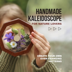 DIY kaleidoscope kit for kids, Outdoor toys for toddlers, Nature lovers gift for kids, Toddler Toys for Girls For Boys, Nature toy