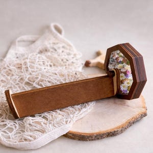 Wooden Kaleidoscope Toy for Kids – Engraved Gift, Unique Kids Gift, Creative Toy, Meaningful Gift for Children image 1