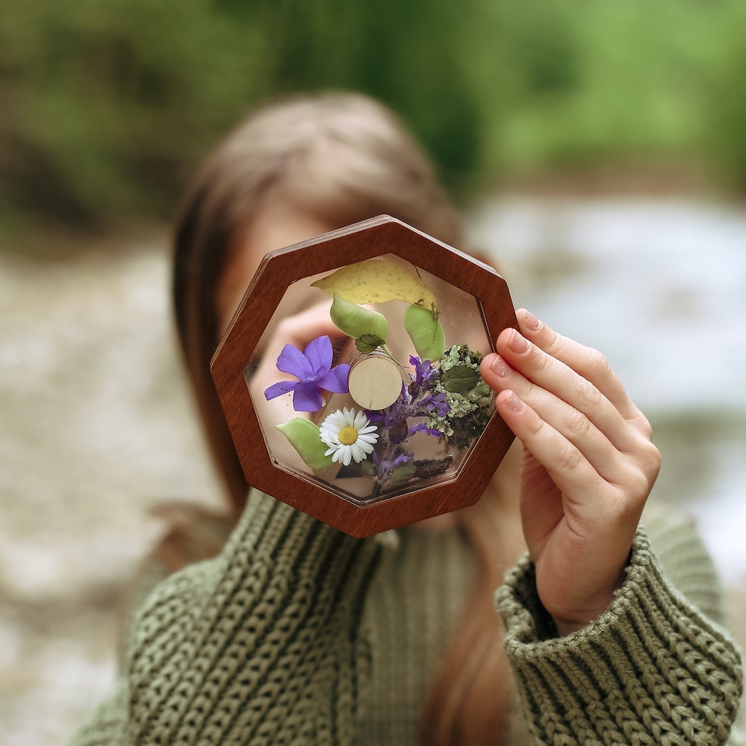 DIY kaleidoscope kit for kids, Outdoor toys for toddlers, Nature lovers gift for kids, Toddler Toys for Girls For Boys, Nature toy