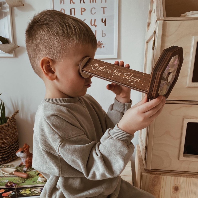 Kit kaléidoscope DIY pour enfants, Jouets dextérieur pour les tout-petits, cadeaux pour les enfants, Jouets pour tout-petits pour filles pour garçons, Cadeau amoureux de la nature image 3