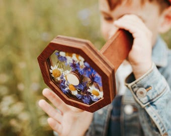 Kaleidoscope for Nature Walks – Outdoor Toy for Kids, Creative Nature Activities, Whimsical Gift for Curious Children