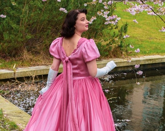 Eleonora 1940's evening gown sewing pattern, PDF print at home reproduction instant dowload