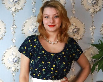 Kathleen 1950’s Blouse PDF Sewing Pattern - Instant Download! Pattern only, no instructions