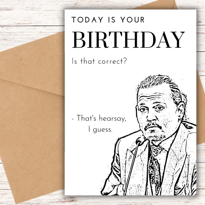 Download Happy Birthday Hearsay Card  Printable Card  image 1