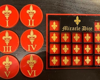 Miracle Dice Tray and Objective markers bundle (Various colour combinations available)