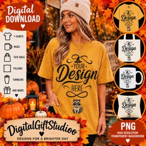 Fall Raccoon PNG, Cute Autumn Halloween Design