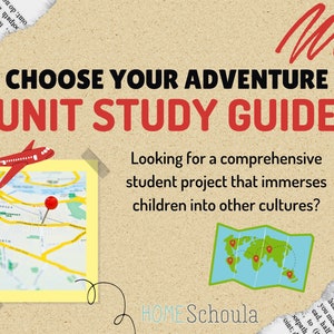 Homeschool Choose Your Adventure Social Studies Unit Study Geography Research Project Curriculum, Elementary Middle School, DIGITAL download