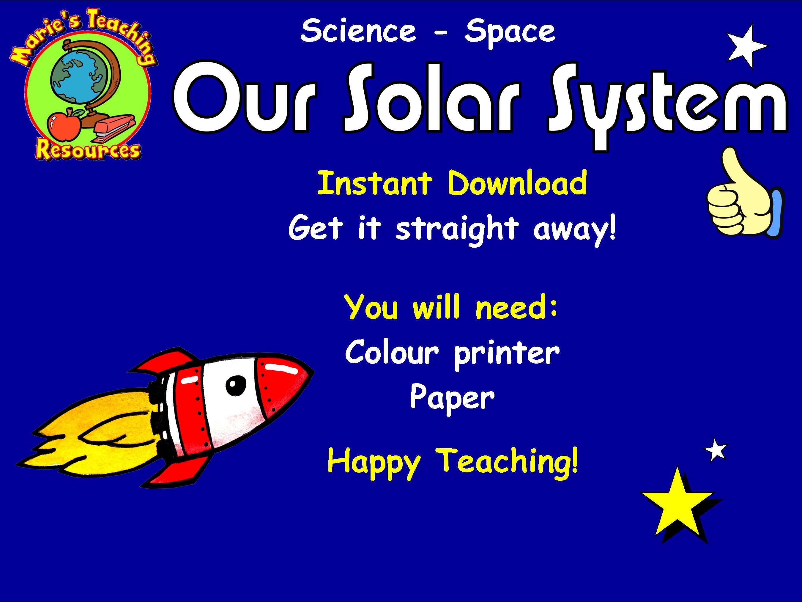 Our Solar System Worksheets Space Teaching Resources Science