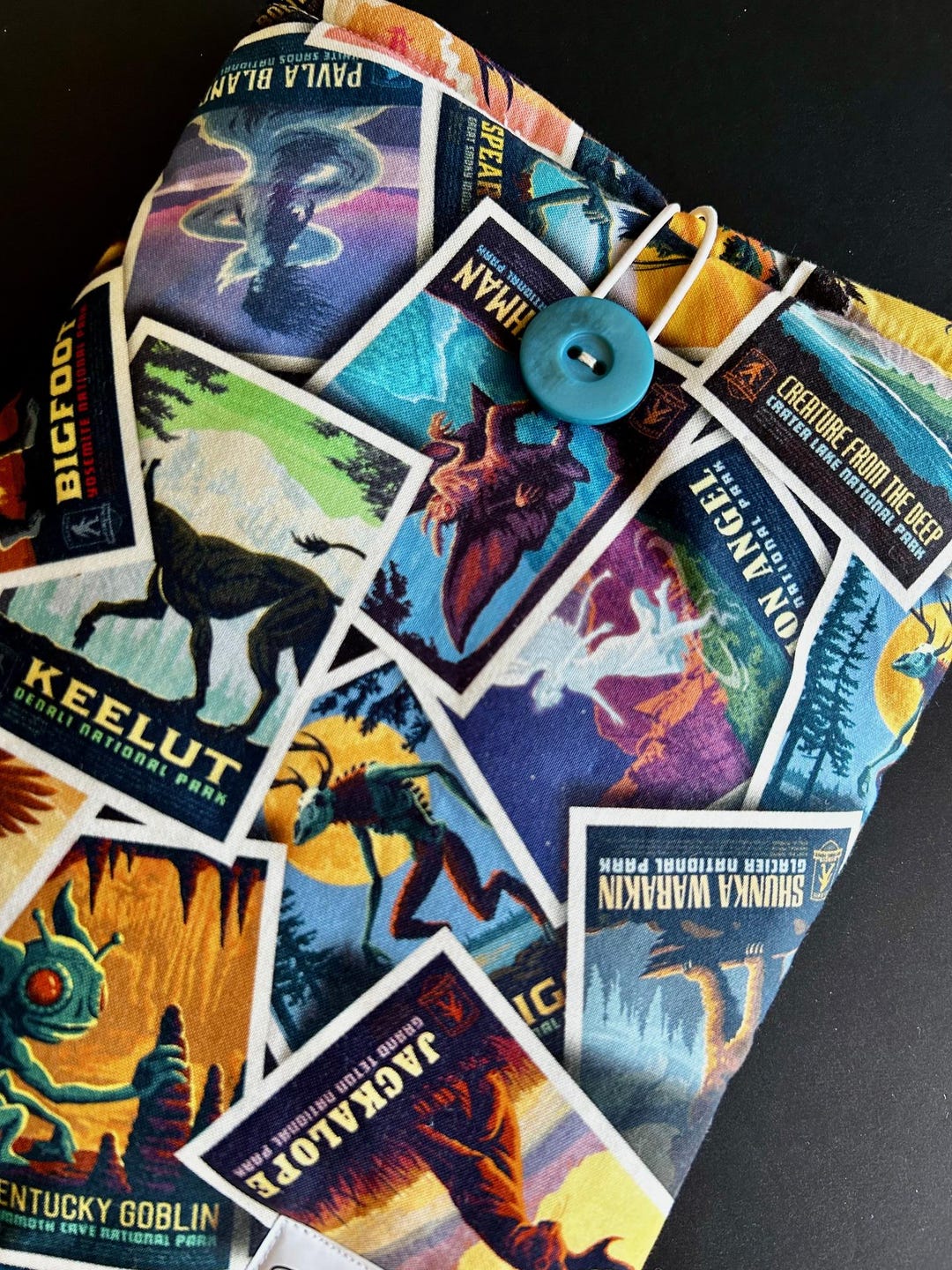 Cryptids of North America 2 Padded Book Sleeve | Tablet Cover | Button ...