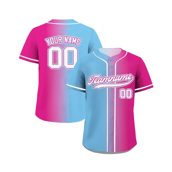 Pink Baseball Jersey - Etsy