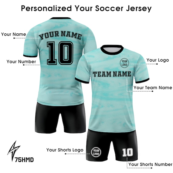 Maillots De Football Personnalisés – Imprimés Nom Et Numéro, Tailles Enfant Et Adulte, Polyester, Cadeau Foot