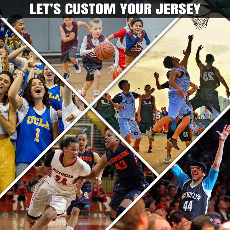 Custom Basketball Jersey for Adult Youth Kid, Personalized Team Name
