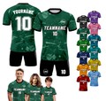 Custom Soccer Jersey for Men Women Youth Kid Team Uniform, Personalized Jersey with Team Name Logo Number, Green Soccer Jersey Sublimation product logo