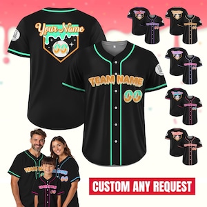 Personalized Ice Cream Drip Baseball Jersey for Adult Kid, Custom Sprinkle Drip Baseball Team Shirt, Matching Family Shirt, Birthday Gifts