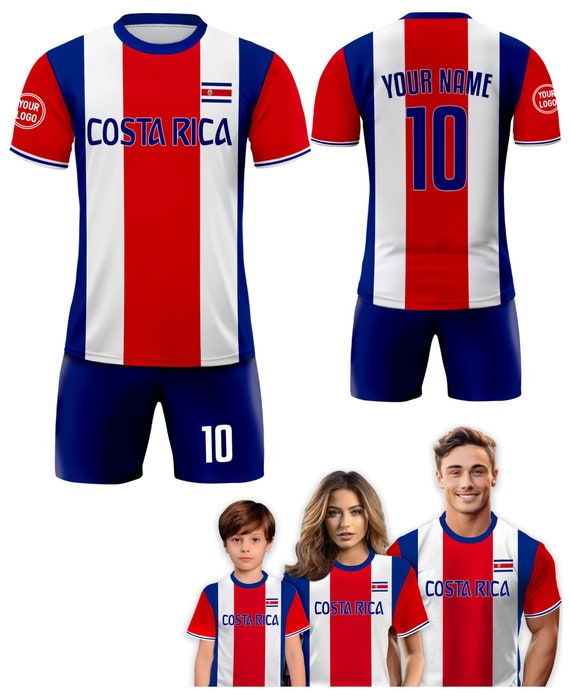 Torn Costa Rica Bandiera Rican Giorno Calcio Bambini Felpa con Cappuccio