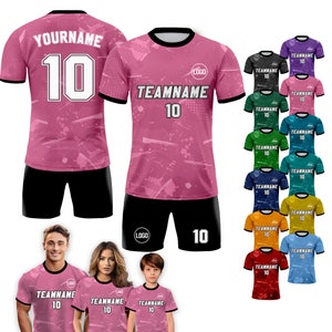 Custom Soccer Jersey for Men Women Youth Kid Team Uniform, Personalized Jersey with Team Name Logo Number, Birthday Boy Jersey Sublimation