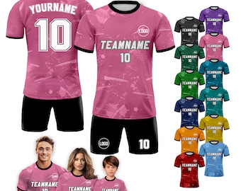 Custom Soccer Jersey for Men Women Youth Kid Team Uniform, Personalized Jersey with Team Name Logo Number, Birthday Boy Jersey Sublimation