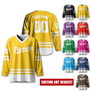 Custom Ice Hockey Jersey For Men Women, Personalized Name Number Hockey Jersey Shirt, Hockey Jersey Sport Team Uniform for Hockey Fans Gift