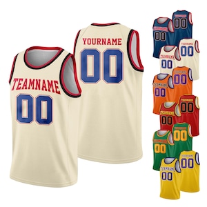 Personalisiertes Team Name & Nummer Basketball Jersey Tank Top für Erwachsene Kind, benutzerdefinierte Basketball Jersey Shirt, Spieltag Outfit für Basketball-Fans