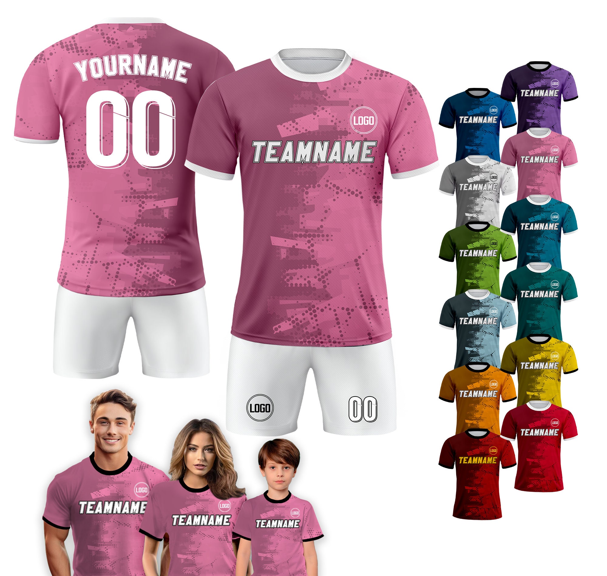Custom Soccer Jersey for Men Women Youth Kid Team Uniform